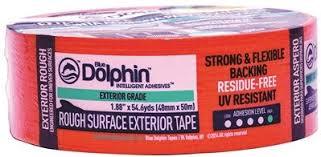 Blue Dolphin Rough Surface Exterior Tape Cloth-tape Orange 48mm X 50m - Amaroc - Render & Drylining Supplies