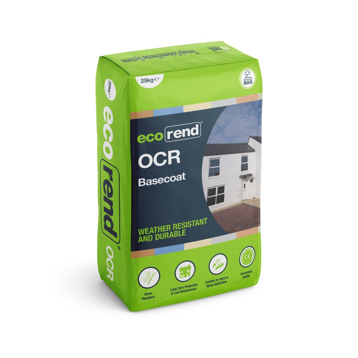 Ecorend OCR - One-Coat Base Enhanced - 25kg - Amaroc - Render & Drylining Supplies