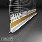 LE-G 6mm Drip Ledge Mesh for External Wall Insulation Base Profiles - Stick On - 2.5 mtr - Amaroc - Render & Drylining Supplies