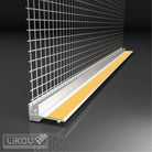 LS-VH 6mm Window Profile with mesh - 2.4 mtr - Amaroc - Render & Drylining Supplies