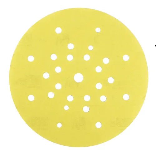 Mirka Yellow Abrasive Soft Grip Ø 225 mm Grip 27 Holes 25 Pieces - Amaroc - Render & Drylining Supplies