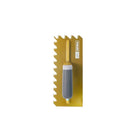 NotchTile Trowel H45 12mm Gold LEFT HANDED - Amaroc - Render & Drylining Supplies