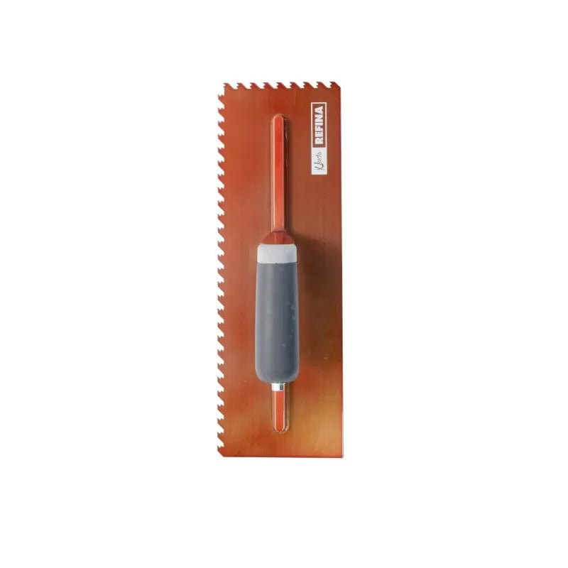 NotchTile Trowel H45 6mm Copper LEFT HANDED - Amaroc - Render & Drylining Supplies