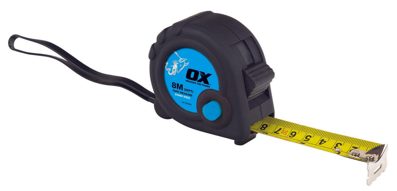 OX Trade 8m Tape Measure (OX-T020608) - Amaroc - Render & Drylining Supplies