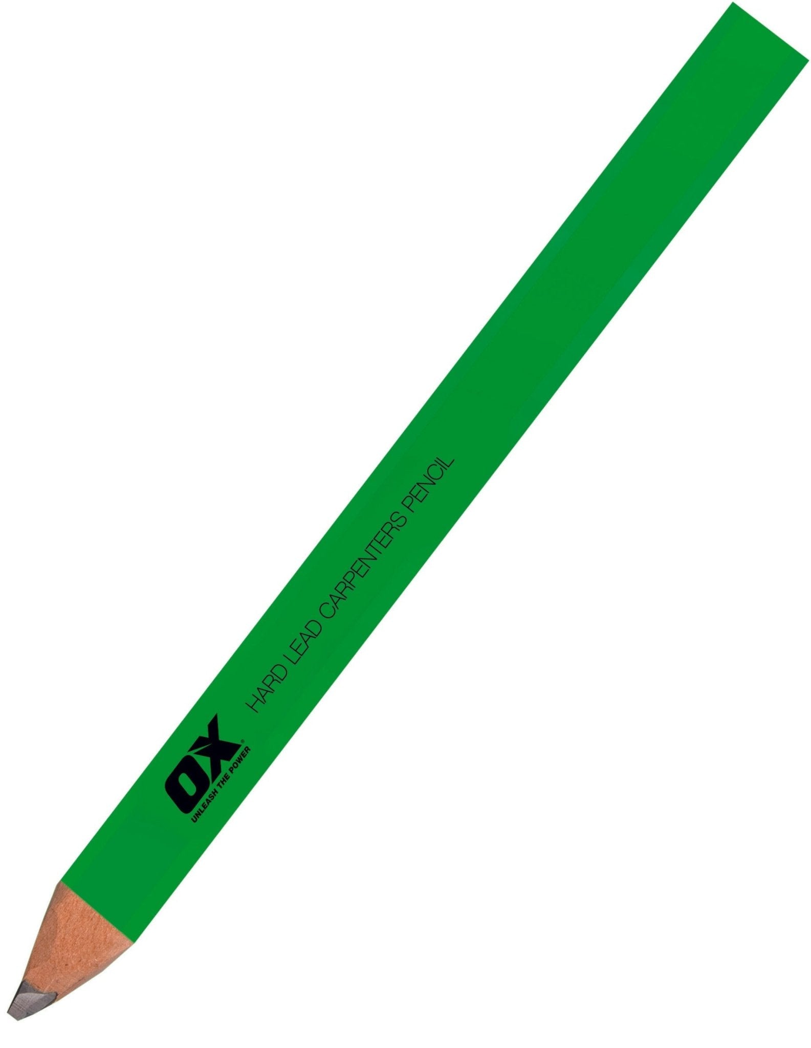 OX Trade Hard Green Carpenters Pencils 10 pk (OX-T023010) - Amaroc - Render & Drylining Supplies