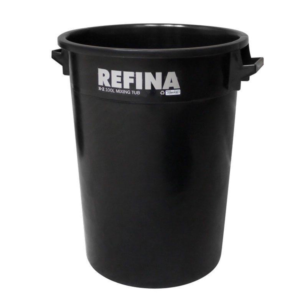 Refina X-2 plastic mixing tub 100L black (321043) - Amaroc - Render & Drylining Supplies