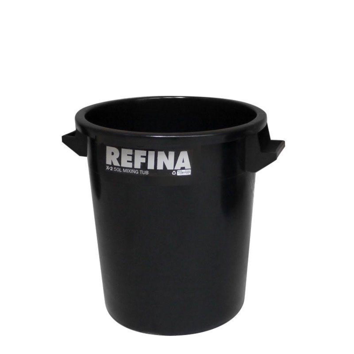 Refina X-2 plastic mixing tub 50L black (321041) - Amaroc - Render & Drylining Supplies