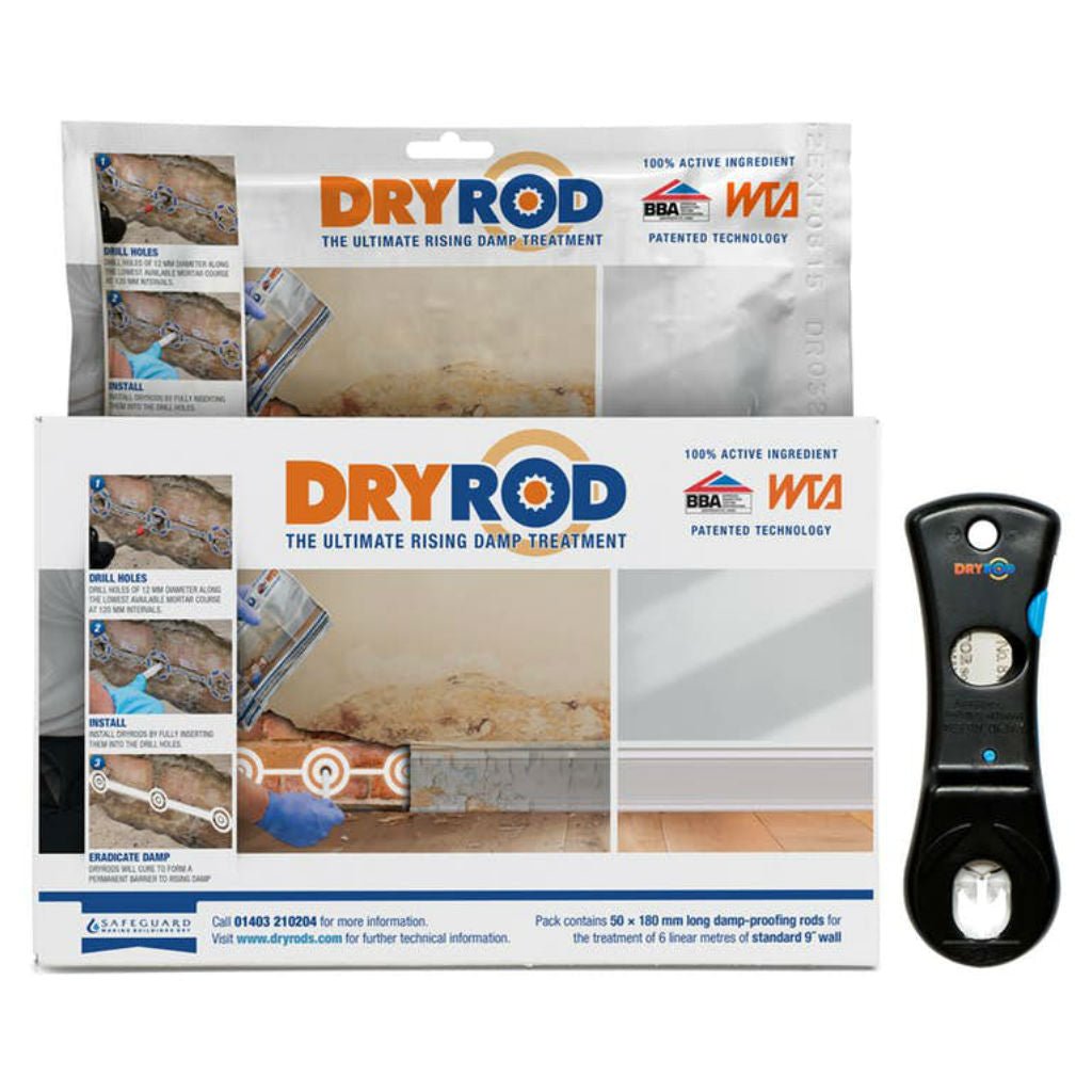 Safeguard Dryrod Damp-Proofing Rods - Pack of 10 - Amaroc - Render & Drylining Supplies