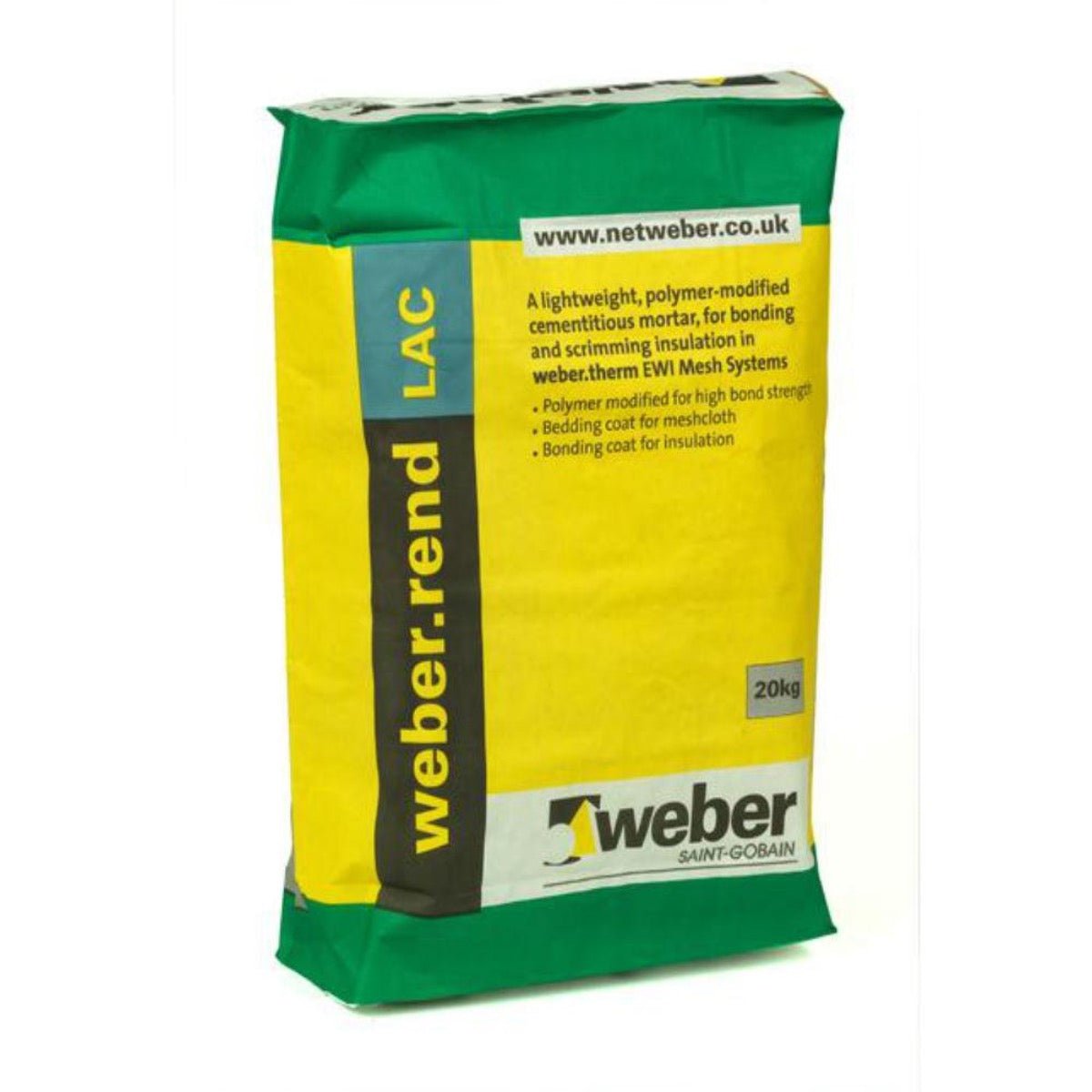 Weber LAC - 20kg - Amaroc - Render & Drylining Supplies