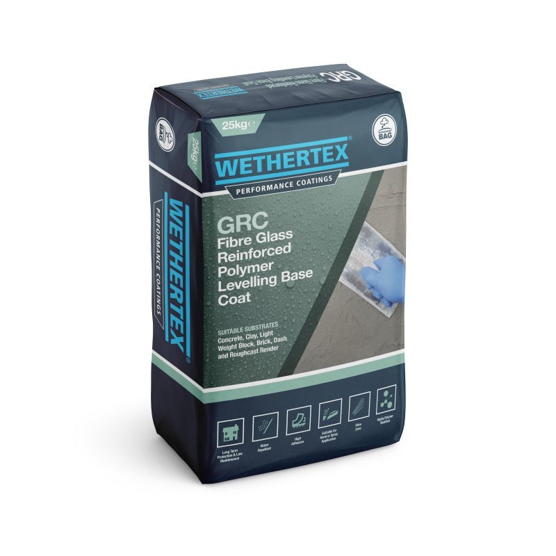 Wethertex GRC - Fibre Glass Reinforced Base Coat / Filler 12mm - 25kg - Amaroc - Render & Drylining Supplies